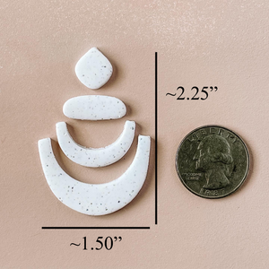 Boho Bundle Polymer Clay Cutters Size